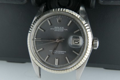 Vintage Rolex 1601 Datejust 36mm with gorgeous Grey pie pan Dial