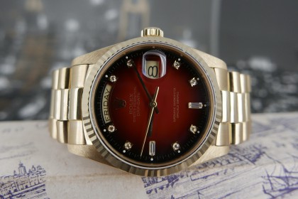 Vintage Rolex 18038 Daydate with gorgeous Vignette diamond dial and recent service