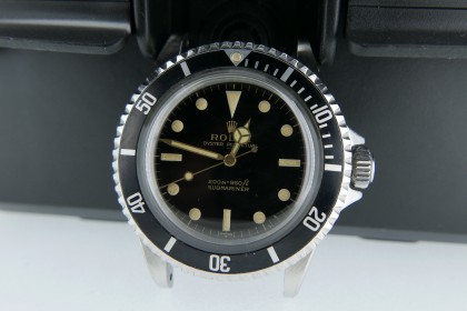 Vintage Rolex 5513 Gilt dial PCG Underline Submariner, Long 5 Insert and Stretch 6636 Oyster  